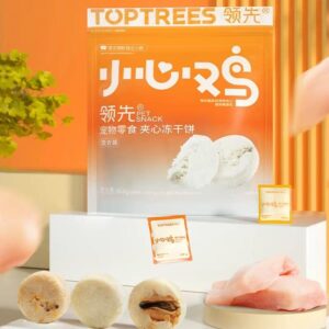 Toptreess Freeze-Dried Sandwich Biscuits 鸡肉奶酪领先冻干夹心饼 64.4g