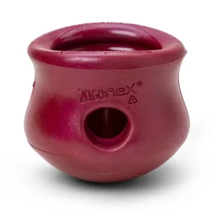 WEST PAW Toppol Treat Dispensing Dog Toy Ruby Red