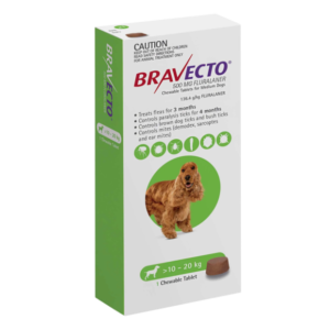 BRAVECTO Chews For Medium Dog Green 10-20kg