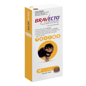 BRAVECTO Chews For Very Small Dog Yellow