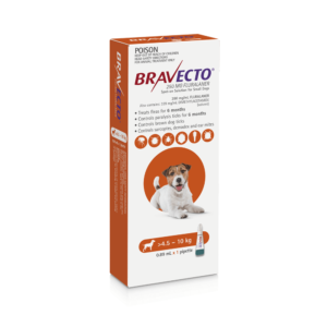 BRAVECTO Spot On For Dogs Orange 4.5-10kg 1 Pack