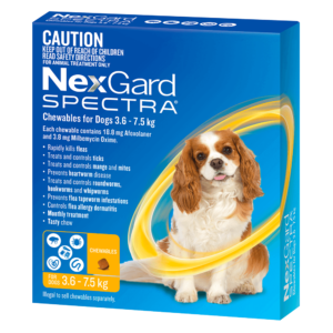 Nexgard SPECTRA Chews Dog Yellow 3.6kg-7.5kg