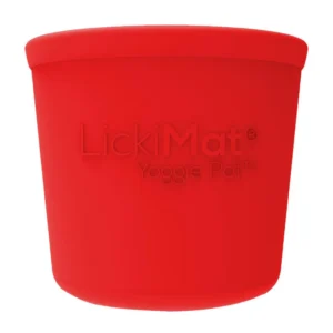 LICKIMAT YOGGIE POT RED