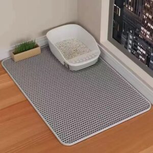 Anti-Tracking Cat Litter Mat 60×90cm grey