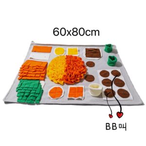 Enrichment Snuffle Mat – Green/Brown Theme (40×60cm)