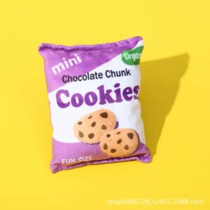 Mini Cookie Plush Dog Toy – Chocolate Chunk Edition