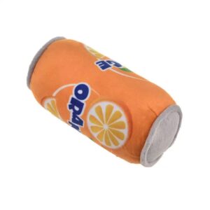 Orange Soda Plush Dog Toy – Fizzy Fun Edition