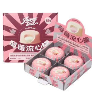 FurryTail Strawberry Lava Pâté cat can 尾巴生活全价猫用主食草莓流心罐鸽鸽羊奶配方65g