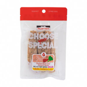 帕美德 鸡肉牛肝菠菜切片Palmy Days Chicken Beef Liver Spinach Slices – Hard Chew (90g)