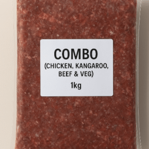 Combo ( Chicken， Kangaroo, Beef, & Veg) 1kg