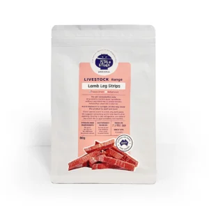 Freeze-Dried Lamb Leg Strips for Pets 80g