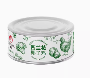 JoyTail 啾它 四季椰子鸡犬猫通用零食罐85g(西蓝花椰子鸡) Four-Season Coconut Chicken Canned Treat for Dogs & Cats – Broccoli & Coconut Chicken (85g)