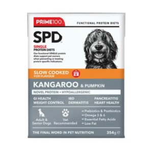 Prime100 SPD Slow Cooked Kangaroo & Pumpkin – 354g