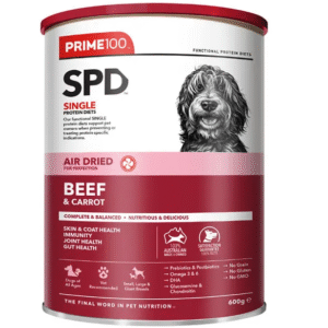PRIME100 SPD  Air Dried Beef & Carrot Adult Dog Food 600g
