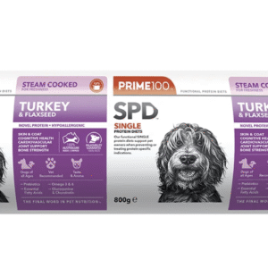 PRIME100 Turkey & Flaxseed Dog Roll 800g