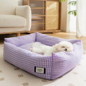 All-Season Washable Dog Bed with Removable Cover