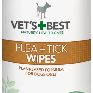 VET'S BEST Flea & Tick Wipes for Dogs