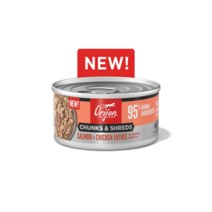 ORIJEN™ Chunks & Shreds – Salmon & Chicken Entrée for Cats