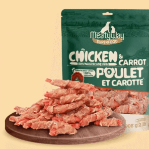 MeatyWay Chicken & Carrot Dog Treats – 100g