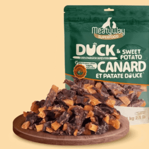 MeatyWay Duck & Sweet Potato Dog Treats – 454g