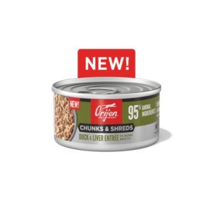 ORIJEN™ Chunks & Shreds – Duck & Liver Entrée for Cats