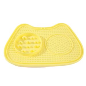 Lick Mat for Dogs & Cats – Yellow