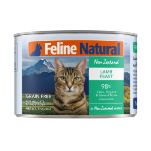 Feline Natural Lamb Feast Canned Cat Food grain free wet food New Zealand