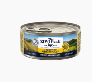 ZIWI Peak Chicken and Mackerel Wet Cat Food 85g x 24 Cans Grain Free High Protein