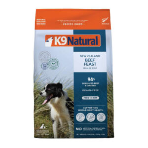 K9 Natural Beef Feast Freeze-Dried Dog Food Grain Free New Zealand